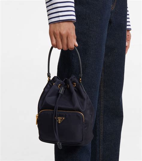 prada nylon bucket bag